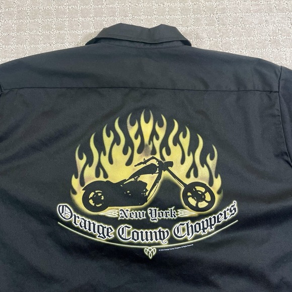Choppers Other - VTG Orange County Choppers 2XL Button Up Short Sleeve Y2K Biker Shirt OCC